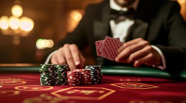 Multi-camera live dealer table on jackpot338 MSC
